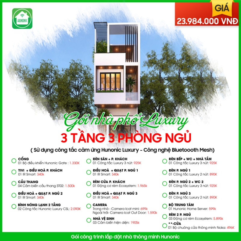 gói nhà phố luxury